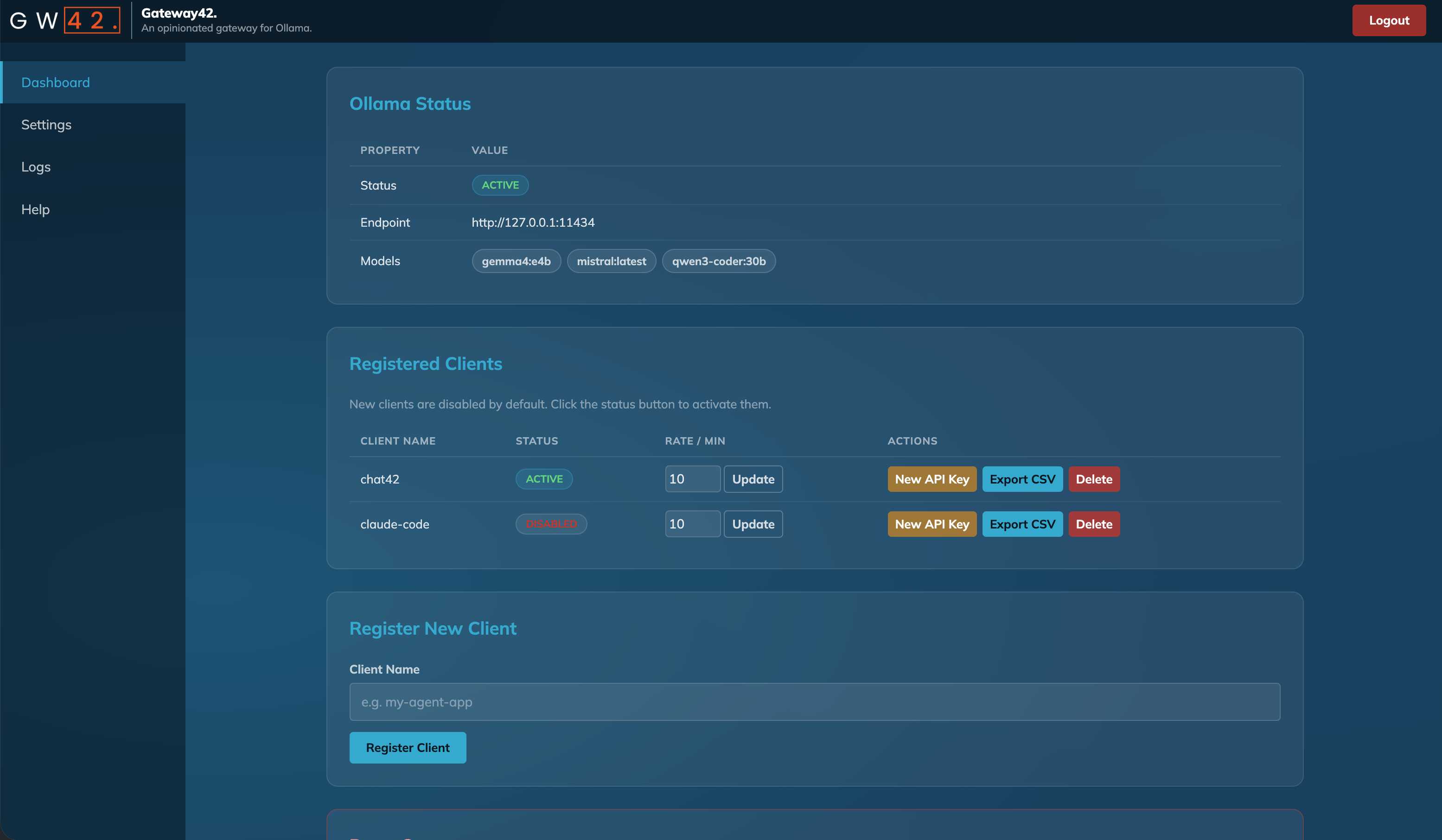 Gateway42 — authenticated AI gateway for Ollama